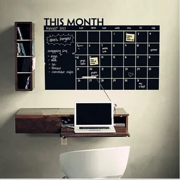 Стикер за стена този месец Черна дъска Календар на Стикери за стена са Издълбани експлозии БР Стикери за класна дъска