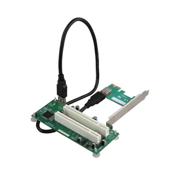Тенис на PCI-Express PCI-E-картаадаптера PCI, PCIe карта за разширение с два слота Pci преобразувател на карти USB 3.0