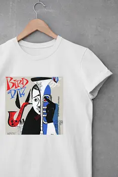 Тениска BIRD & DIZ Jazz Music Charlie Parker подарък за рождения си ден