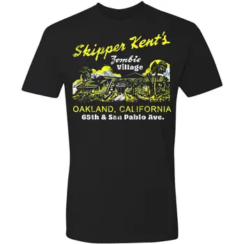 Тениска TIKI, ретро тениска на Vtg Art Mug Restaurant Skipper Kent Zombie Village