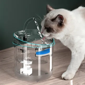 Филтър За Фонтана Вода 2Л Cat Автоматичен Сензор за чешма за Питейна вода За Котки Захранващи Захранващи Вода За Домашни Любимци Автоматична Пиенето За Котки
