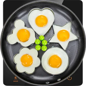 Форма за приготвяне на яйчни палачинки от неръждаема стомана, форма за пържене омлет, инструменти за приготвяне на яйца сладко форма, кухненски принадлежности и приспособления