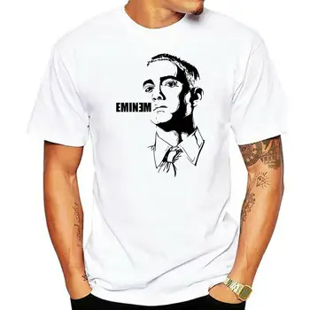 Эминем Рап Хип-хоп сива тениска Мъжка тениска от S до 3Xl фланелка без стил
